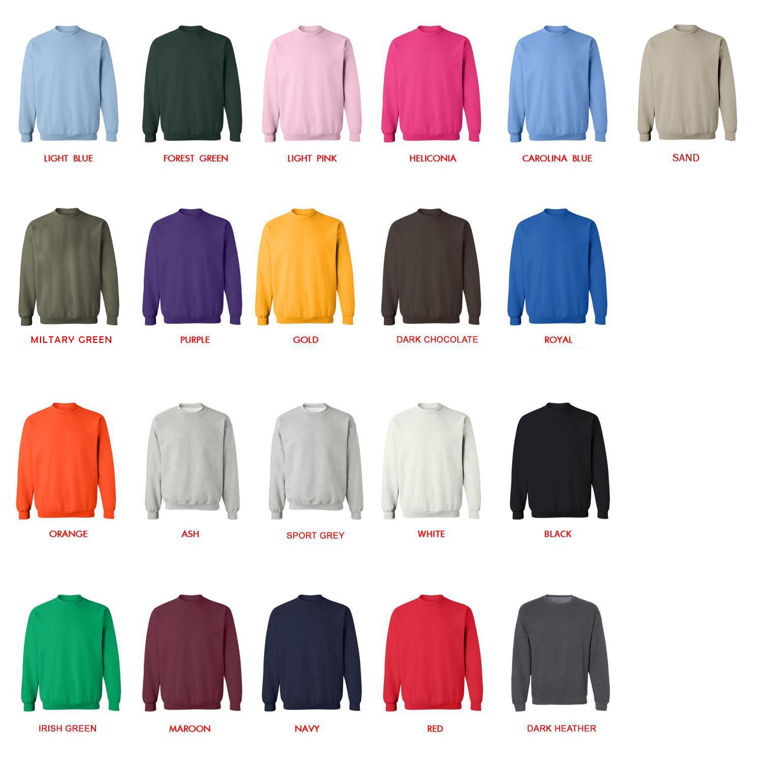 sweatshirt color chart - Zootopia Merch