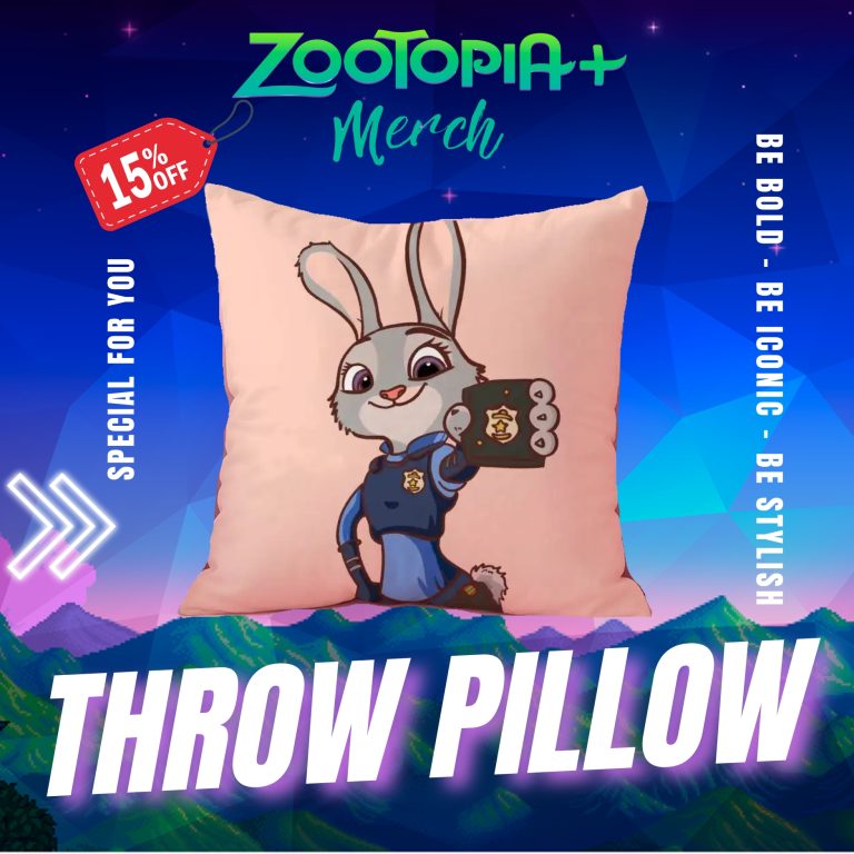 Zootopia cate throw pillow - Zootopia Merch