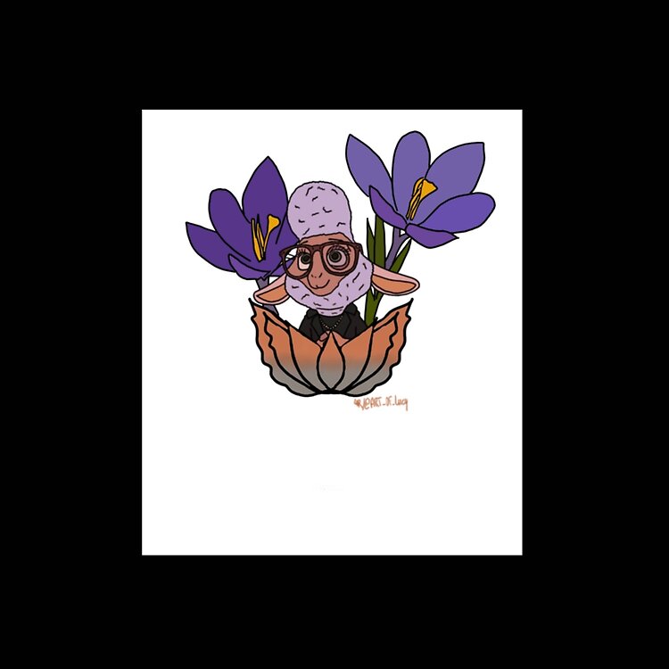 Naughty Sheep Flower Zootopia Tote Bag - Image 2