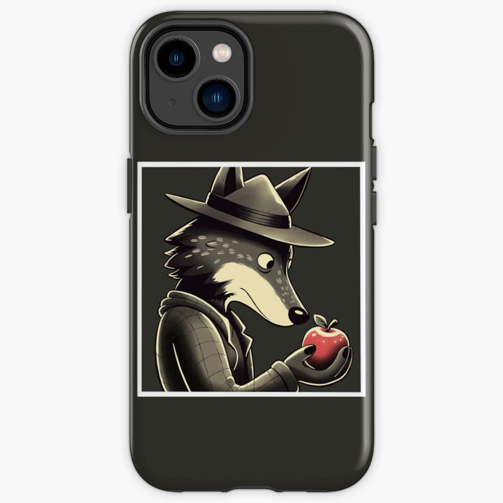 Wolf In Hat With Apple Iphone Case