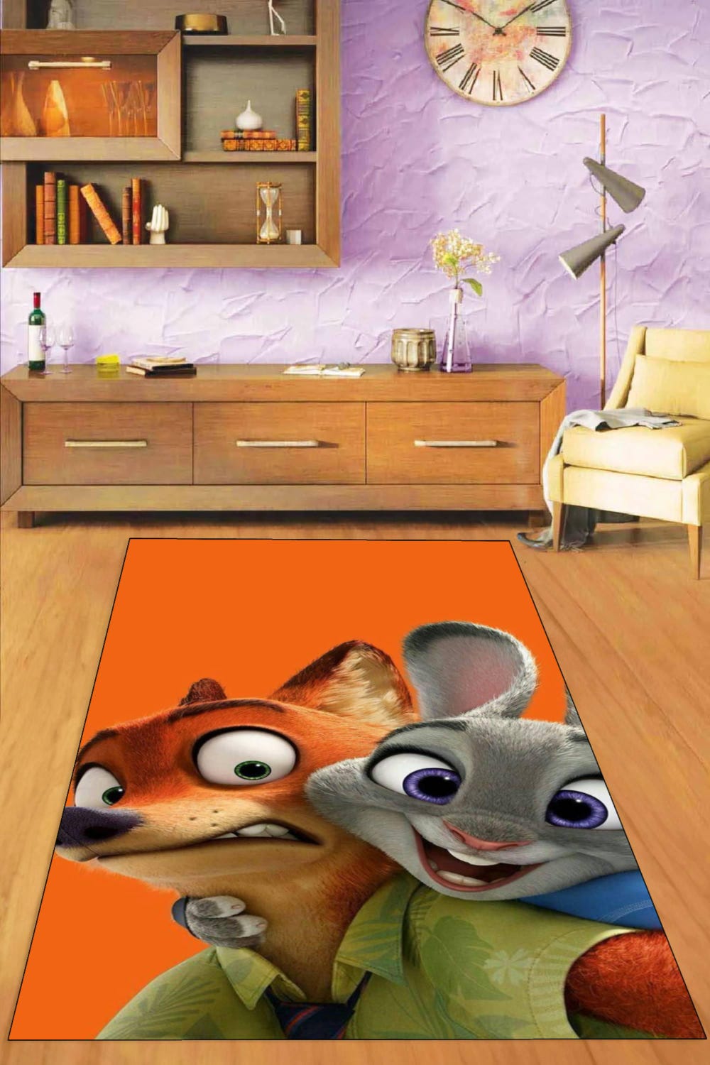 Zootopia Cartoon Rug - Image 2