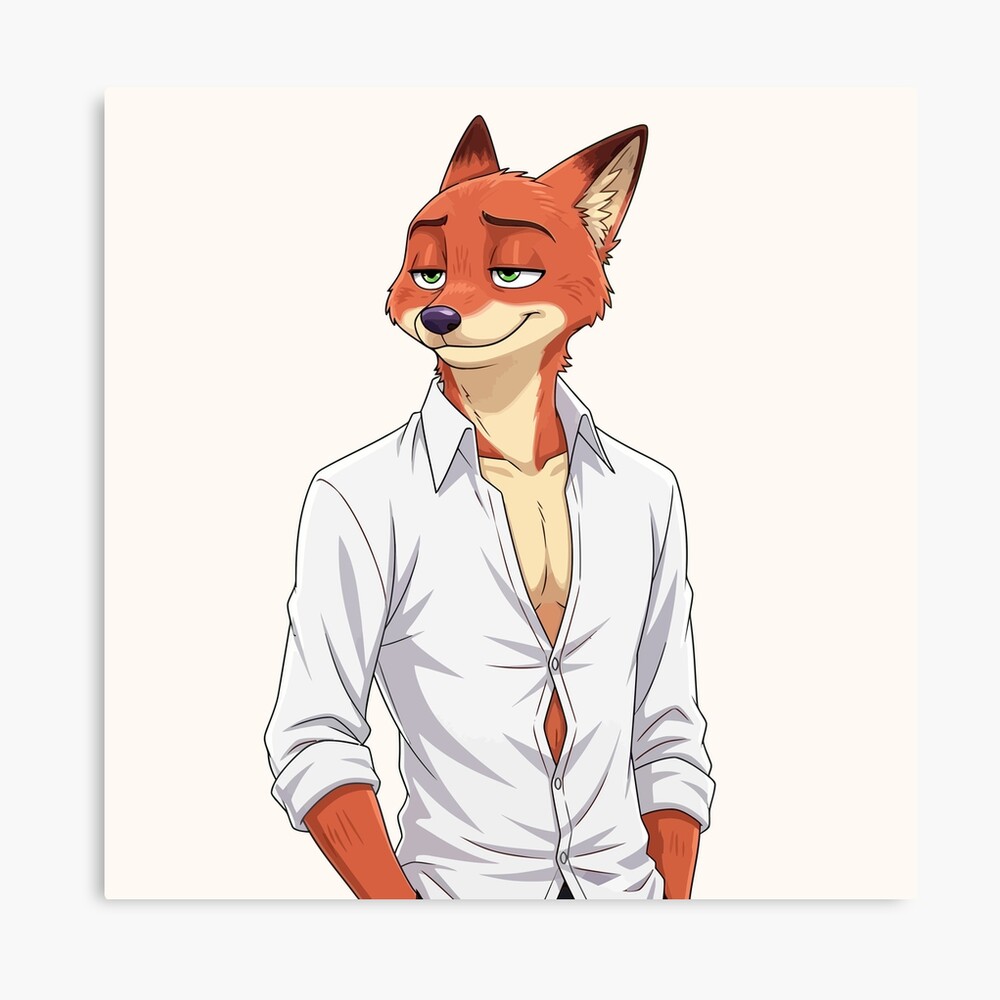 Nick Wilde Fox Zootopia Zootropolis Movie Furry Design Poster