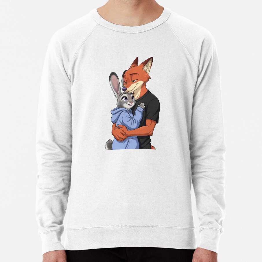 Zootopia Nick Wilde And Judy Hopps Fox And Bunny Furry Character Sweatshirt - Image 5