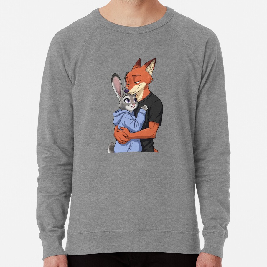 Zootopia Nick Wilde And Judy Hopps Fox And Bunny Furry Character Sweatshirt