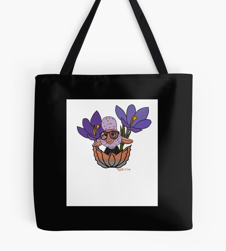 Naughty Sheep Flower Zootopia Tote Bag