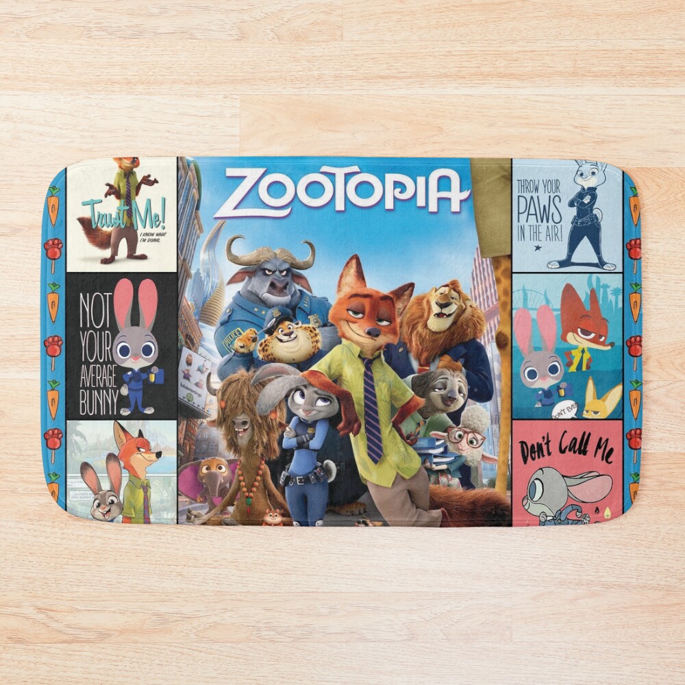 Zootopia Fox And Bunny Bath Mat