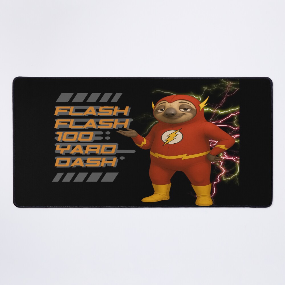 Flash Flash 100 Yard Dash Zootopia And The Flash Parody Mouse Pad