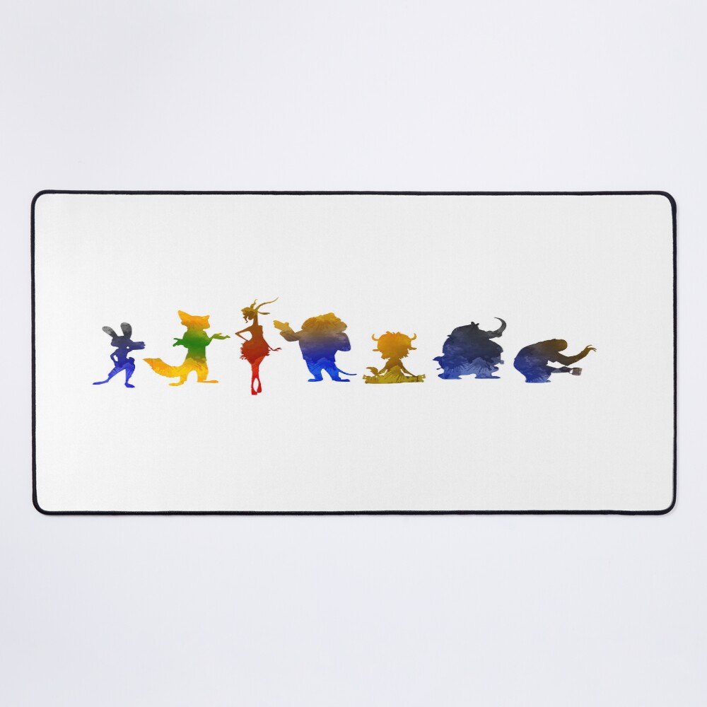 Characters Inspired Silhouette Mouse Pad